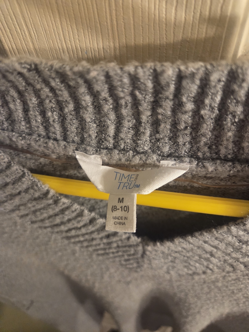 Cozy V-Neck Oversized Sweater - Gray - Picture 3 of 3